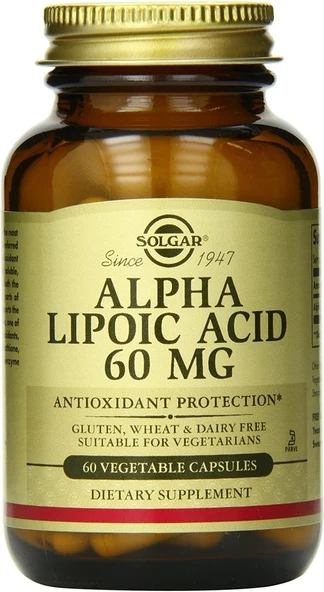 Solgar Alpha Lipoic Acid 60 mg 60 Kapsül ürün görseli 1