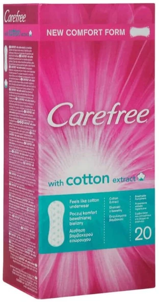 Carefree Cotton Extract Hijyenik Ped 20'li ürün görseli 1
