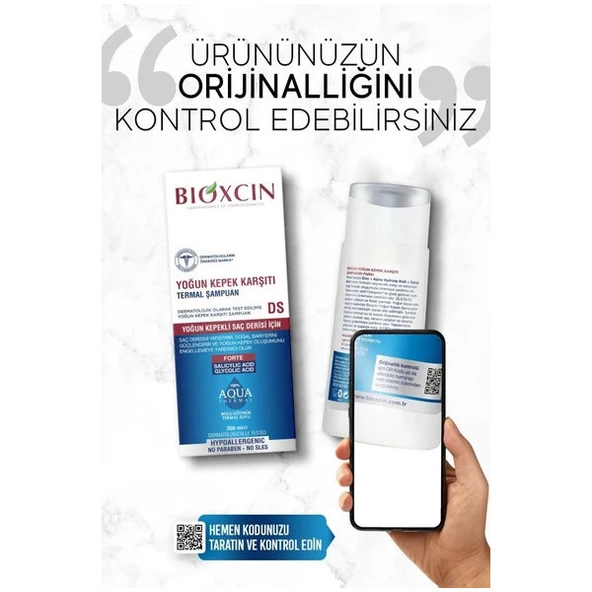 Bioxcin Aquathermal Ds 200 Ml + 300 Ml Kepeğe Karşı Etkili Şampuan Seti - Kepek Karşıtı Kaşıntı Önleyici ürün görseli 1