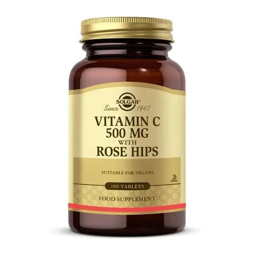 Solgar Vitamin C with Rose Hips 500 mg 100 Tablet ürün görseli 1