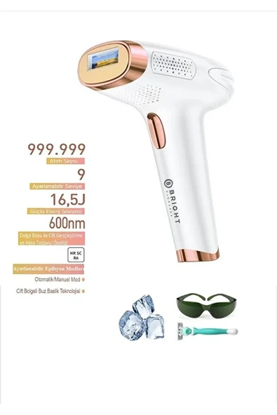 Bright Elegance BE-9010 IPL Buz Başlıklı Epilasyon Aleti ürün görseli 1