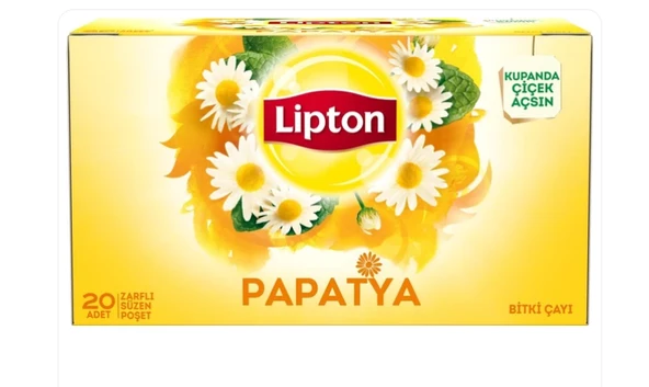 Lipton Papatya Bitki Süzen Poşet Çay 20 X 2 G ürün görseli 1