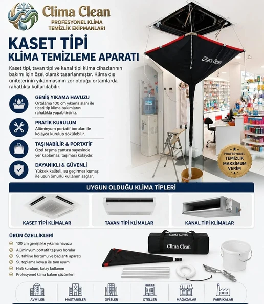 KASET TİPİ KLİMA TEMİZLEME APARATI ürün görseli 1