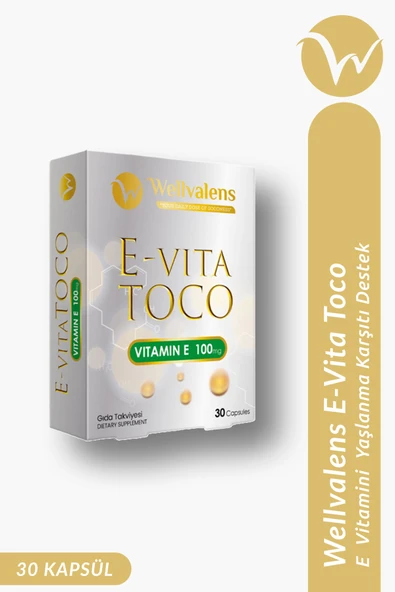 E-vita Toco E Vitamini 100mg - Yüksek Antioksidan Destek 30 Kapsül ürün görseli 1
