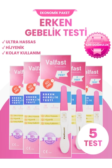 Erken Gebelik Testi Hızlı Hamilelik Testi 5 Adet ürün görseli 1