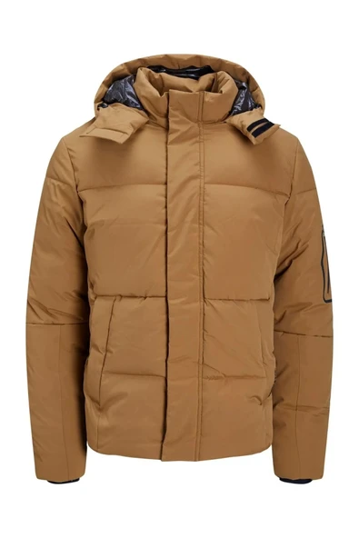 Jack & Jones   Jjweb Puffer Erkek Kahverengi Mont - 12212230 ürün görseli 1