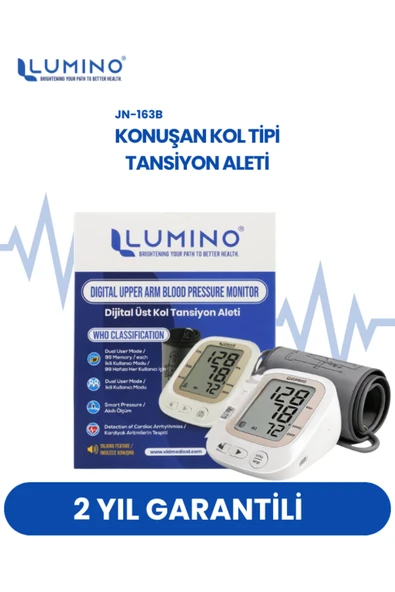 Türkçe Konuşan Tansiyon Aleti - Pil Dahil & Type-C Girişli - Aritmi Takibi - Büyük Ekran ürün görseli 1