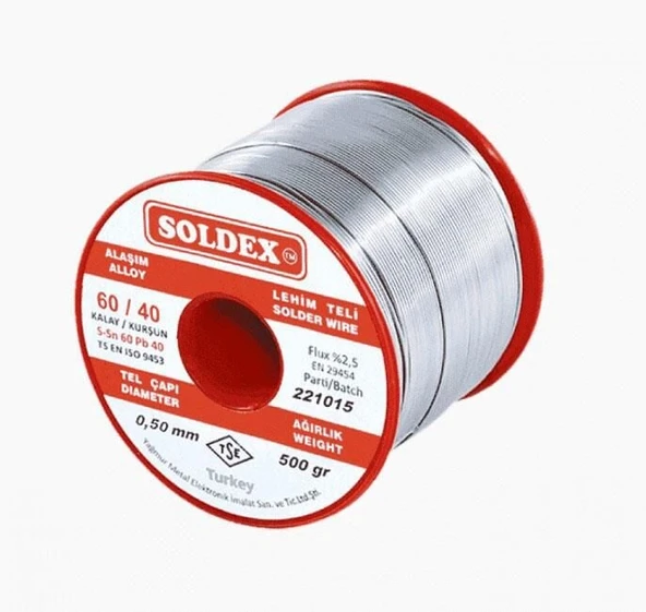 60-40 LEHİM TELİ 500 GR 0.50 MM - Resim 2