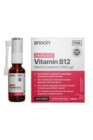 Anocin Methyl Cobalamin B12 Sprey 1000 mcg 2000 Ug 10 ml ürün görseli 1
