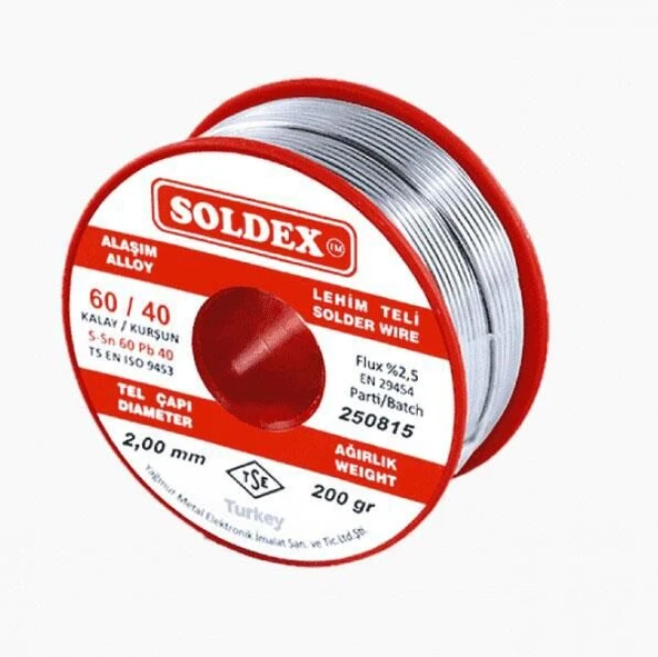 60-40 LEHİM TELİ 200 GR 2.00 MM - Resim 2