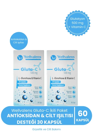 Gluta-C İkili Paket| Antioksidan & Cilt Işıltısı Desteği 30 Kapsül ürün görseli 1