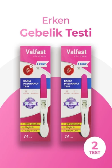 Erken Gebelik Testi Hızlı Hamilelik Testi 2 Adet (Gizli Gönderim) ürün görseli 1