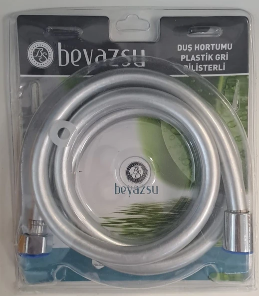 BEYAZSU DUŞ HORTUMU PLASTİK GRİ - BLİSTER AMBALAJ ürün görseli 1