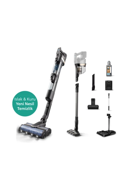 Philips 9000 Serisi AquaTrio Kablosuz Dikey Süpürge, AquaSpin Başlık, PowerCyclone Aqua, XW9463/11 ürün görseli 1