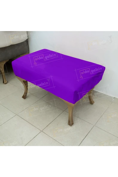 aldagelsin Puf Bench Orta Sehpa 75 cm Patlıcan Mor 75 x 45 ürün görseli 1