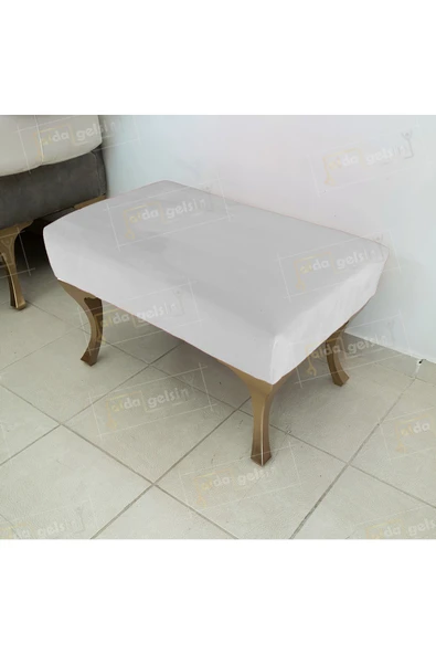 aldagelsin Puf Bench Orta Sehpa 75 cm Beyaz 75 x 45 ürün görseli 1