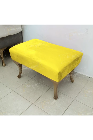 aldagelsin Puf Bench Orta Sehpa 75 cm Sarı 75 x 45 ürün görseli 1