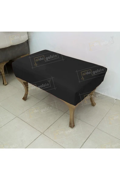 aldagelsin Puf Bench Orta Sehpa 75 cm Siyah 75 x 45 ürün görseli 1