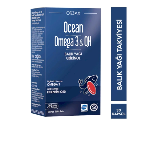 Ocean Omega 3 & QH 30 Yumuşak Kapsül ürün görseli 1