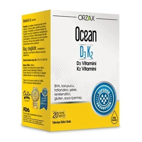 Ocean D3K2 Damla 20 ml ürün görseli 1