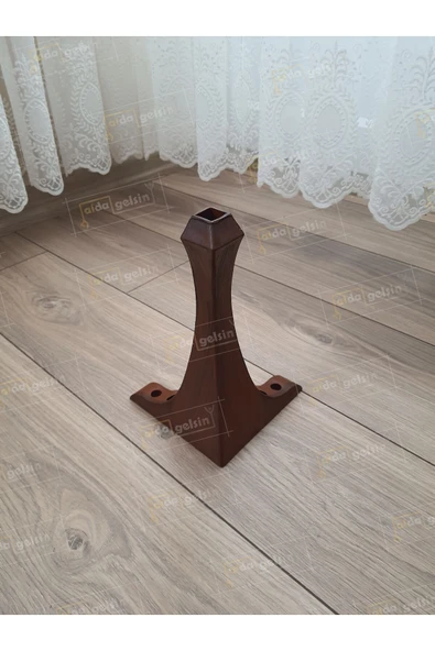 aldagelsin Mobilya Koltuk Sehpa Komidin Puf Bench Lükens Ayak 28 cm 2 Adet Ceviz ürün görseli 1