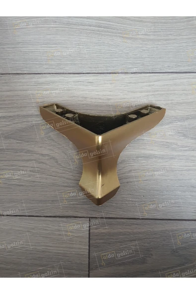 aldagelsin Mobilya Koltuk Sehpa Komidin Puf Bench Lükens Ayak 10 cm 4 Adet Altın ürün görseli 1