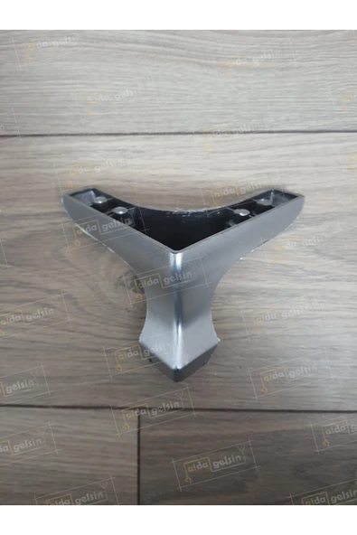 aldagelsin Mobilya Koltuk Sehpa Komidin Puf Bench Lükens Ayak 10 cm 4 Adet Gümüş ürün görseli 1