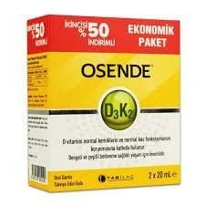 Osende D3K2 Damla 20 ml - İkincisi %50 İndirimli ürün görseli 1