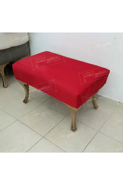 aldagelsin Puf Bench Orta Sehpa 75 cm Kırmızı 75 x 45 ürün görseli 1