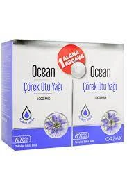Ocean Çörek Otu Yağı 1000 mg 60 Kapsül - 1+1 Kofre Paket ürün görseli 1