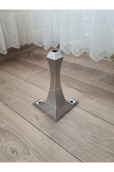 aldagelsin Mobilya Koltuk Sehpa Komidin Puf Bench Lükens Ayak 28 cm 2 Adet Gümüş ürün görseli 1