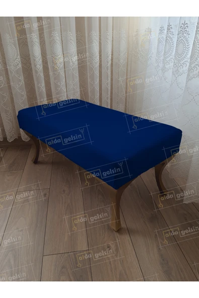 aldagelsin Ayak Ucu Kapı Önü Antre Düz Bench Puf Orta Sehpa Gold Ayak (90*45) Lacivert 90 x 45 ürün görseli 1