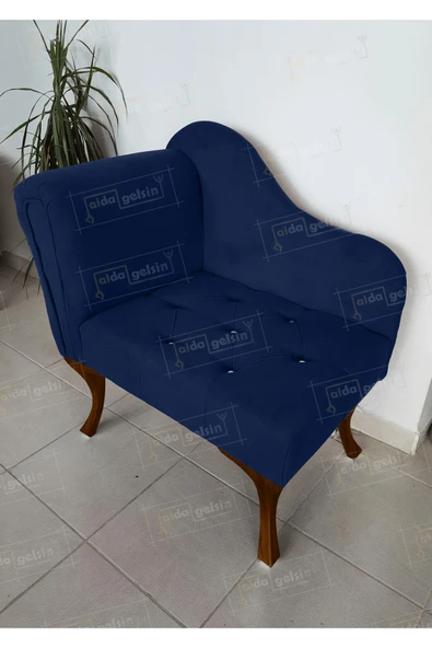 aldagelsin Yeni Model Tekli Köşe Koltuğu Josefin Bench Ceviz Ayak Laci 75 x 45 ürün görseli 1