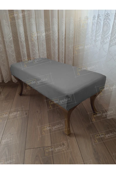 aldagelsin Ayak Ucu Kapı Önü Antre Düz Bench Puf Orta Sehpa Gold Ayak (90*45) Gri 90 x 45 ürün görseli 1