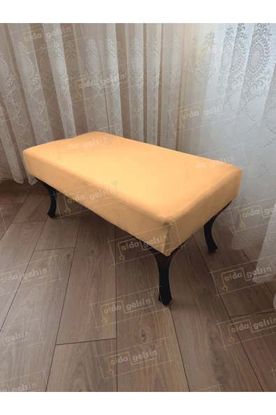 aldagelsin Ayak Ucu Kapı Önü Antre Düz Bench Puf Orta Sehpa Siyah Ayak (120*45) Vizon 120 x 45 ürün görseli 1