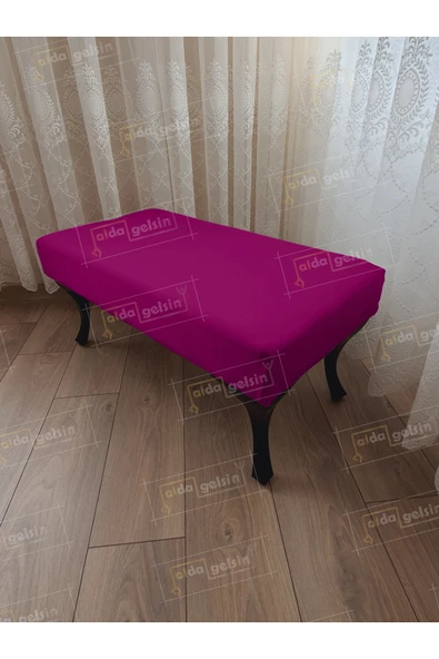 aldagelsin Ayak Ucu Kapı Önü Antre Düz Bench Puf Orta Sehpa Siyah Ayak (120*45) Mor 120 x 45 ürün görseli 1