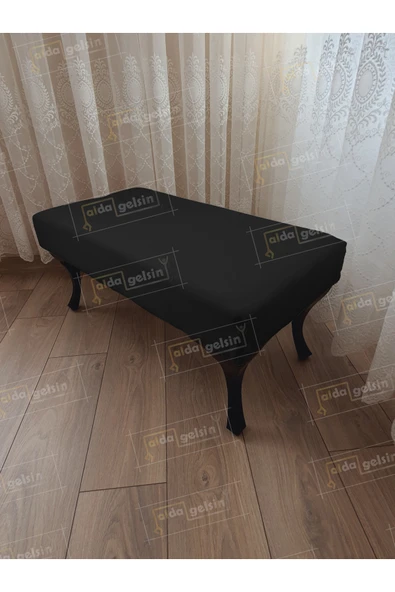 aldagelsin Ayak Ucu Kapı Önü Antre Düz Bench Puf Orta Sehpa Siyah Ayak (110*45) Siyah 110 x 40 ürün görseli 1