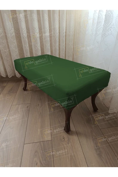 aldagelsin Ayak Ucu Kapı Önü Antre Düz Bench Puf Orta Sehpa Ceviz Ayak (110*45) Yeşil 110 x 40 ürün görseli 1