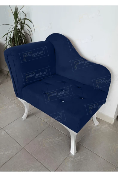 aldagelsin Yeni Model Tekli Köşe Koltuğu Josefin Bench Beyaz Ayak Laci 75 x 45 ürün görseli 1