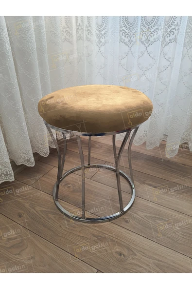 aldagelsin Kum Saati Düz Makyaj Pufu Gümüş Vizon 42 x 42 ürün görseli 1