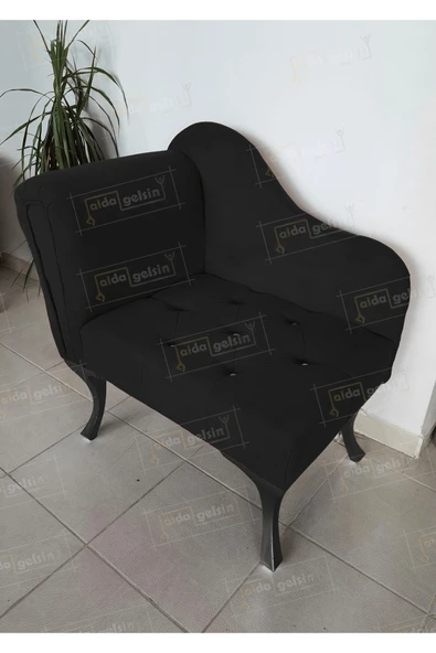 aldagelsin Yeni Model Tekli Köşe Koltuğu Josefin Bench Siyah Ayak Siyah 75 x 45 ürün görseli 1