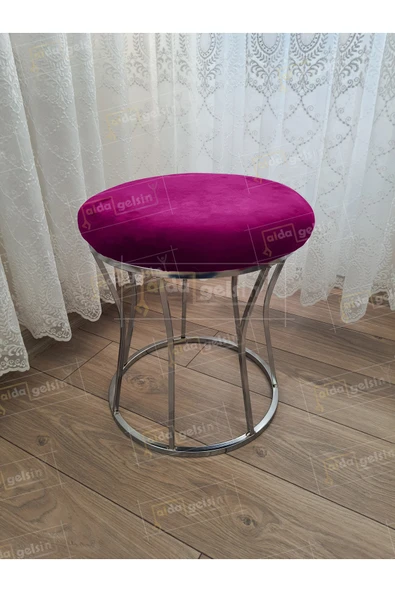 aldagelsin Kum Saati Düz Makyaj Pufu Gümüş Mor 42 x 42 ürün görseli 1