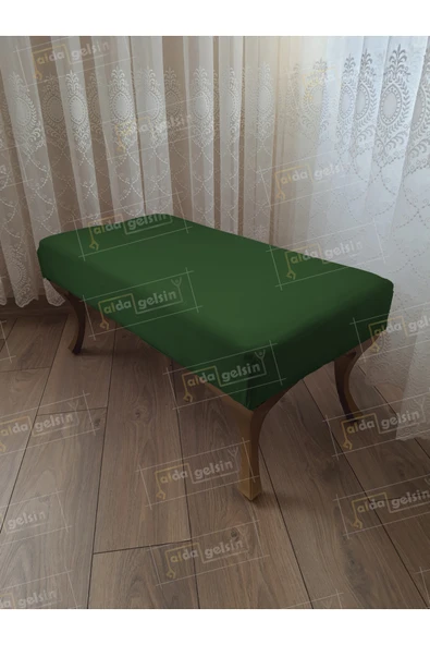 aldagelsin Ayak Ucu Kapı Önü Antre Düz Bench Puf Orta Sehpa Gold Ayak (100*45) Yeşil 100 x 40 ürün görseli 1