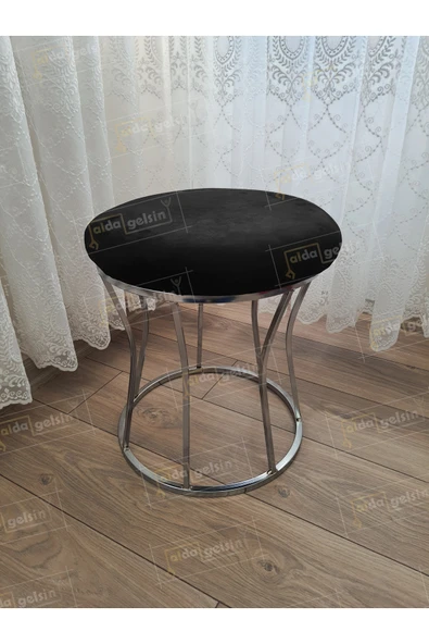 aldagelsin Kum Saati Düz Makyaj Pufu Gümüş Siyah 42 x 42 ürün görseli 1