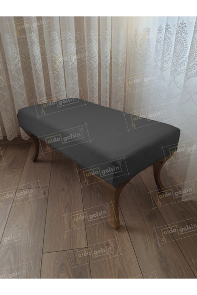 aldagelsin Ayak Ucu Kapı Önü Antre Düz Bench Puf Orta Sehpa Gold Ayak (120*45) Antrasit 120 x 45 ürün görseli 1