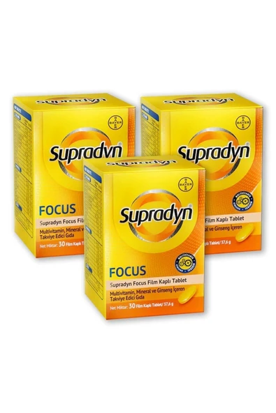 SUPRADYN Focus 30 Tablet 3 Adet ürün görseli 1