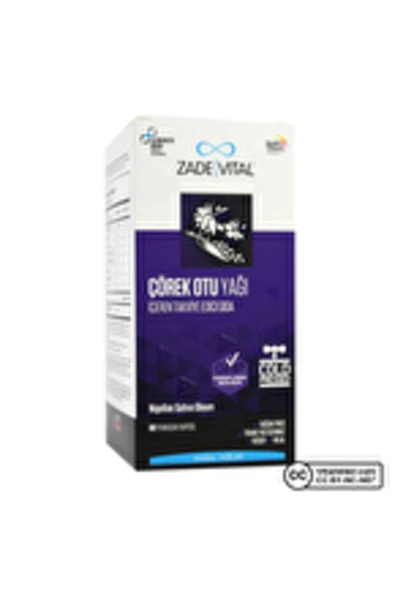 ZADE Vital Çörek Otu Yağı 900 Mg 60 Kapsül 1 Adet ürün görseli 1