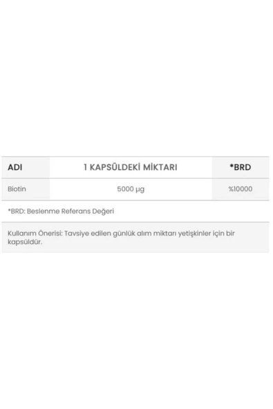 ORZAX Ocean Biotin 5000 mcg 60 Kapsül 2 Adet - Resim 2