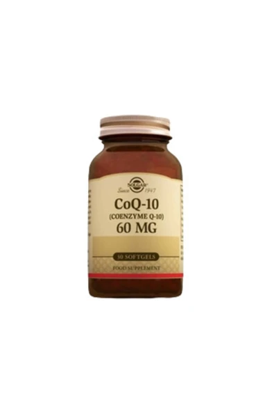 SOLGAR Coq-10 Coenzyme Q-10 60 Mg 30 Tablet ürün görseli 1