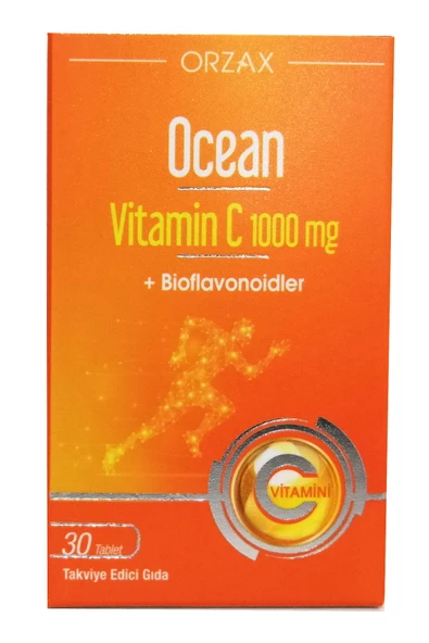 OCEAN ORZAX Ocean Vitamin C 1000 Mg 30 Tablet ürün görseli 1